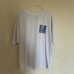 Graphic Tee, size Large, white